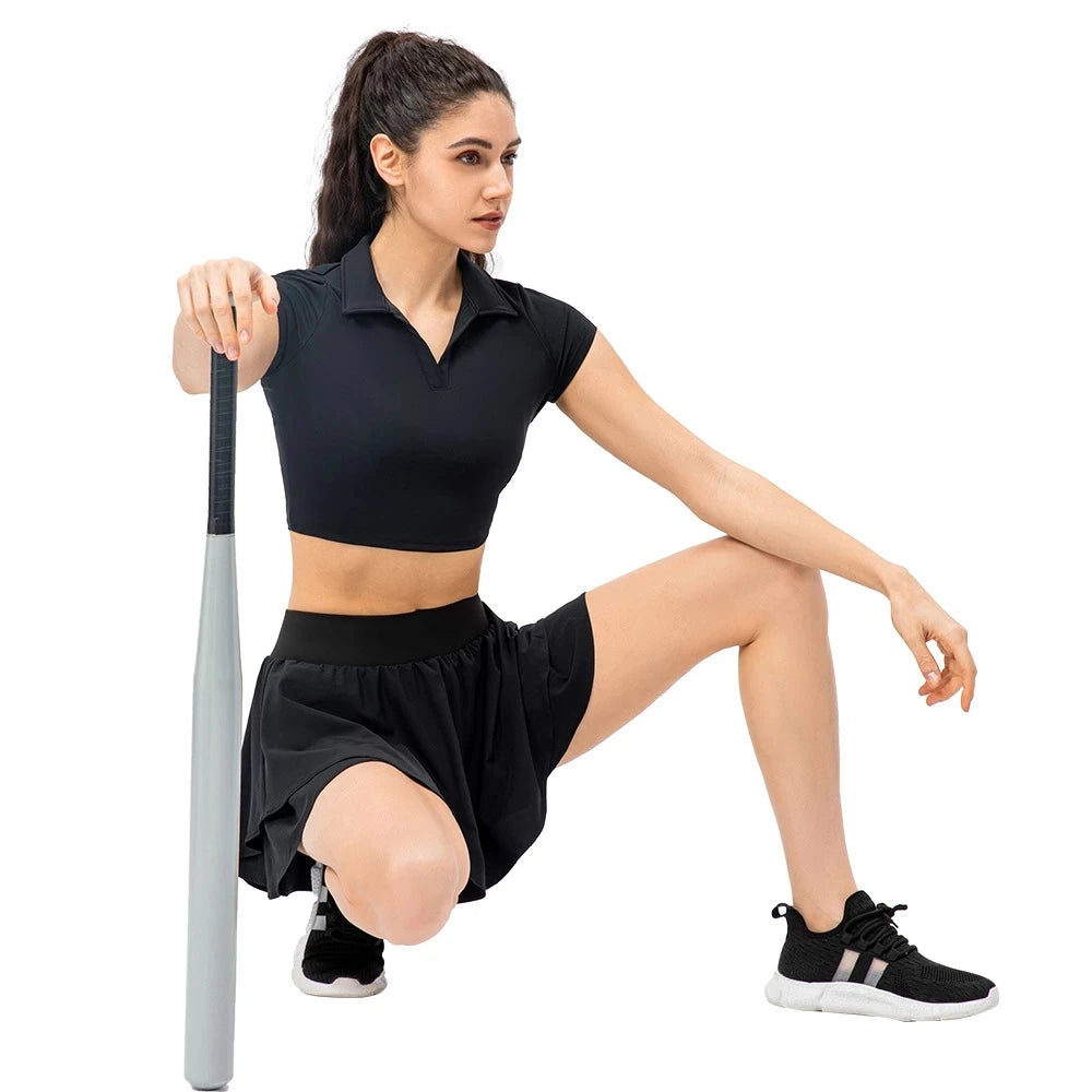 Women's 2in1 Lightweight Pleated Tennis Skirt w/Shorts