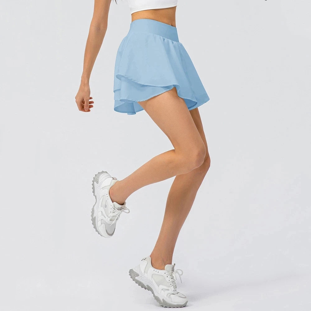 Women's 2in1 Lightweight Pleated Tennis Skirt w/Shorts